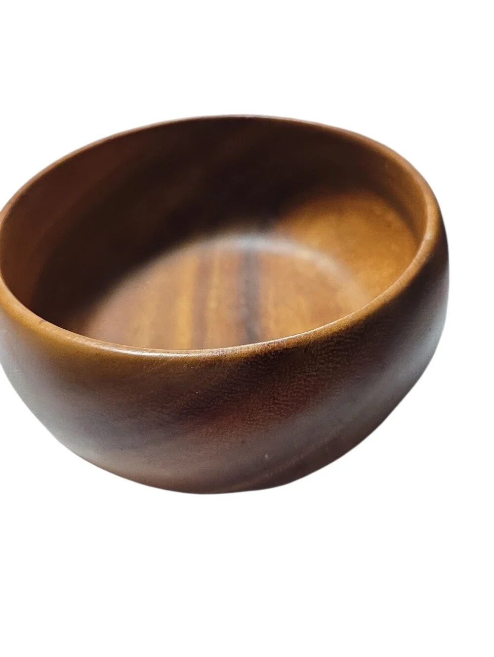 Handcrafted Wooden Bowl - Warm Brown